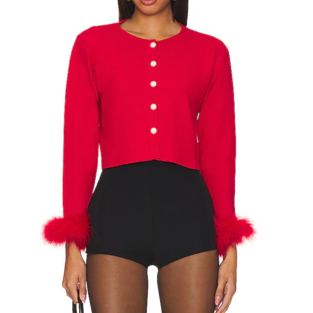 Sleeper Cardigan With Detachable Feathers